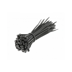 Kábelkötegelő 2,5 x 100mm, fekete, 100db/csomag HÖGERT HT2C700