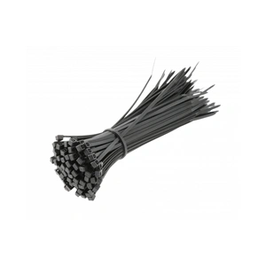 Kábelkötegelő 2,5 x 140mm, fekete, 100db/csomag HÖGERT HT2C701
