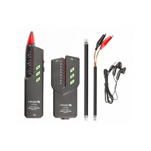 Kábelteszter, RJ11, RJ45, zseblámpa, NCV , HÖGERT HT1E640  / RENDELÉSRE