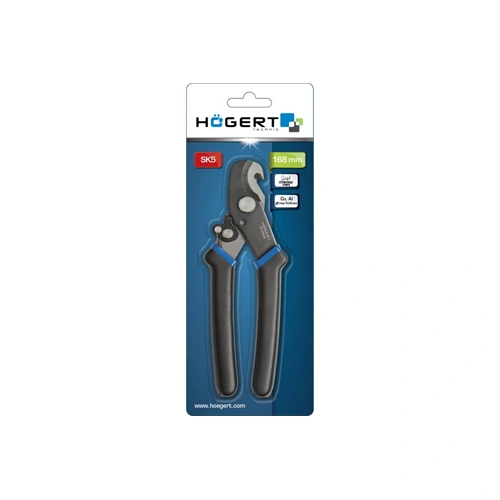 Kábelvágó, profi, ALU, CU, 168  mm, 10,5mm-ig, HÖGERT HT1P046