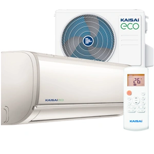 Kaisai ECO oldalfali 3.5 kW hűtő-fűtő klíma szett, fehér, WIFI, Csepptálcafűtés