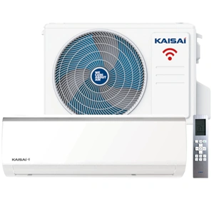 Kaisai FLY oldalfali 3.5 kW hűtő-fűtő klíma szett, fehér, WIFI, Csepptálcafűtés