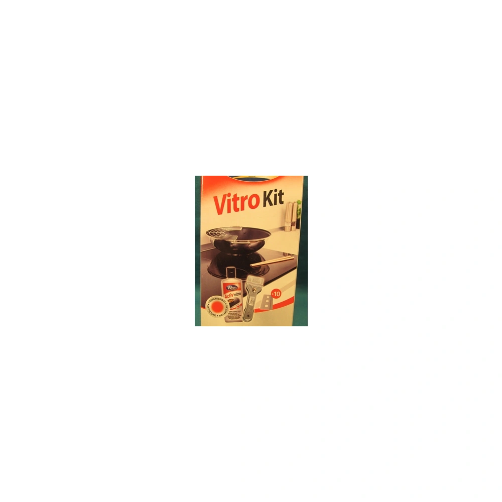 Kerámialap tisztító szett (Activ Vitro + kaparó + 10db penge) WPRO KVC004 