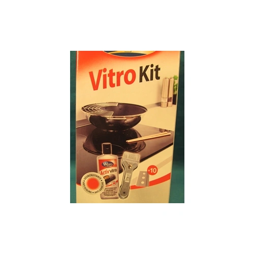 Kerámialap tisztító szett (Activ Vitro + kaparó + 10db penge) WPRO KVC004 