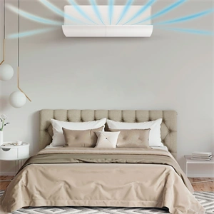 Klíma légterelő, 57-105 cm állítható szélességű, fehér