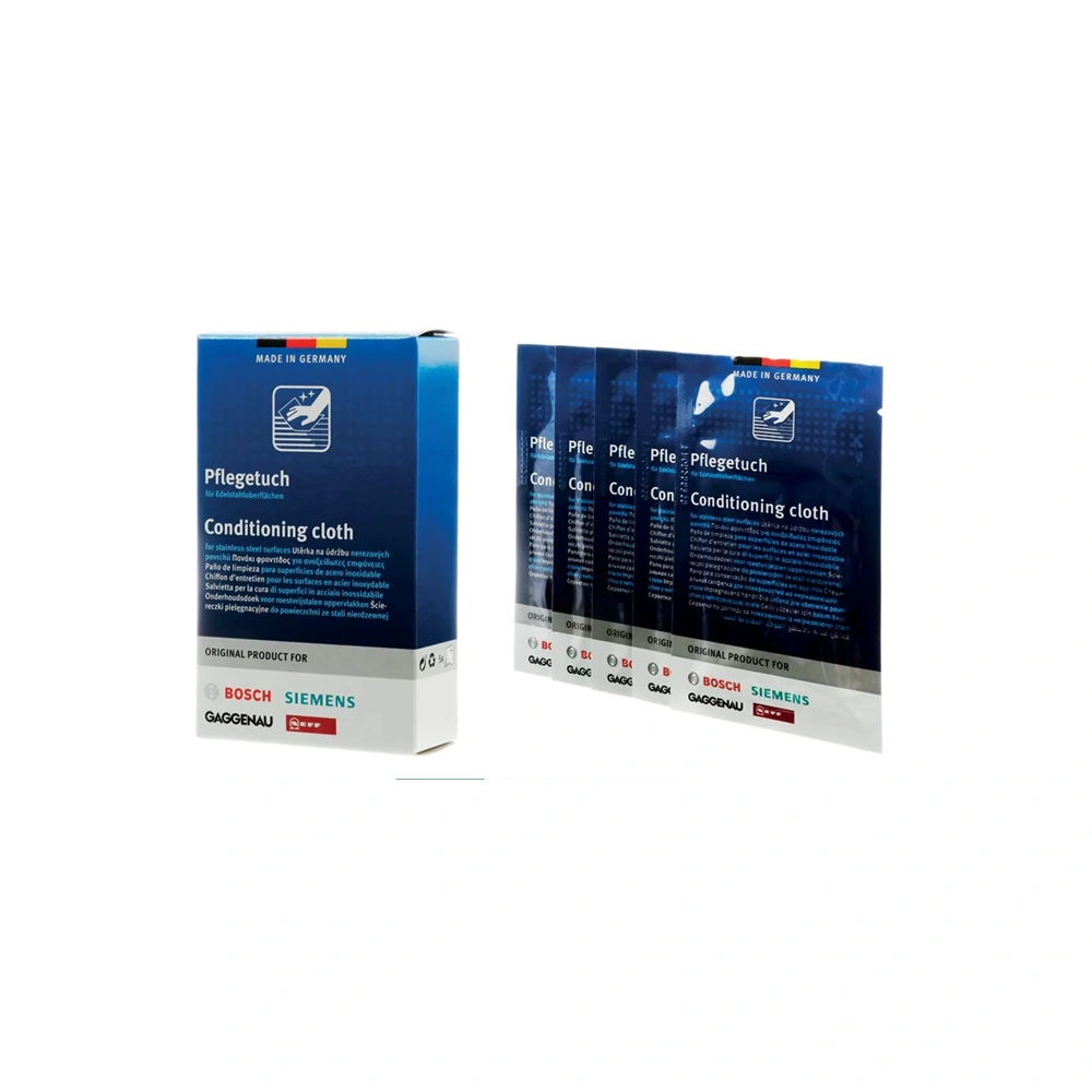 Kondícionáló kendő rozsdamentes acélfelületekhez, 5db (eredeti) BOSCH 