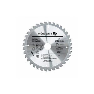 Körfűrészlap fához,  216x30  mm 36 fogas , HÖGERT HT6D786  / RENDELÉSRE