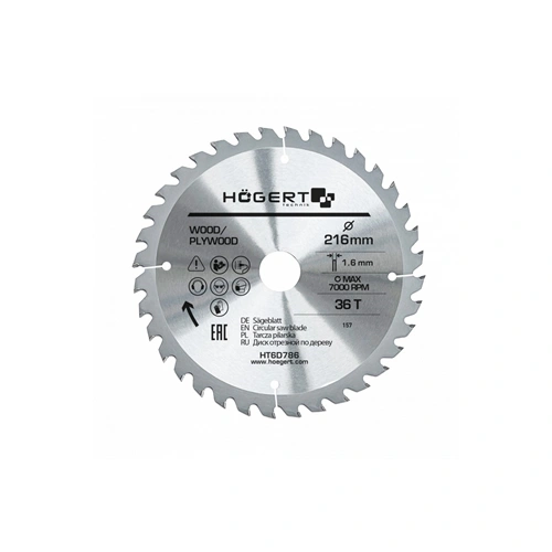 Körfűrészlap fához,  216x30  mm 36 fogas , HÖGERT HT6D786  / RENDELÉSRE