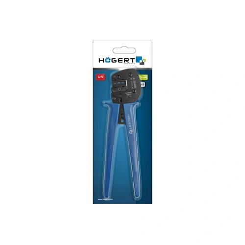 Krimpelő fogó, racsnis MC4 csatlakozóhoz, 2,5 / 4 / 6  mm², 270  mm, HÖGERT HT1P199