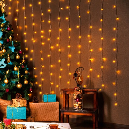 LED-es fényfüggöny, 100 db LED, 220x0,55 cm , hidegfehér, 8 program, IP44, / RENDELÉSRE LED-es fényfüggöny, 100 db LED, 220x0,55 cm , hidegfehér, 8 program, IP44, / RENDELÉSRE