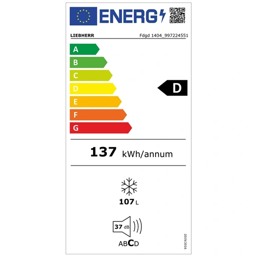 Liebherr FDGD 1404 Pure Asztali fagyasztószekrény SmartFrost-tal