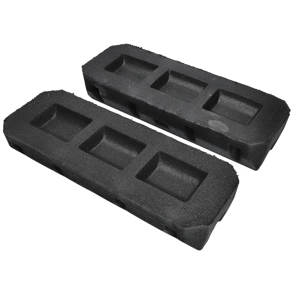MEGSZŰNT 450x160x90 mm Rezgéscsillapító klímatartó talpkonzol, gumi 1cs=2db