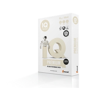 Másolópapír A4, 90g, IQ Premium 500ív/csomag,