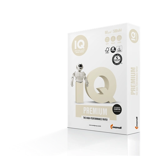 Másolópapír A4, 90g, IQ Premium 500ív/csomag,