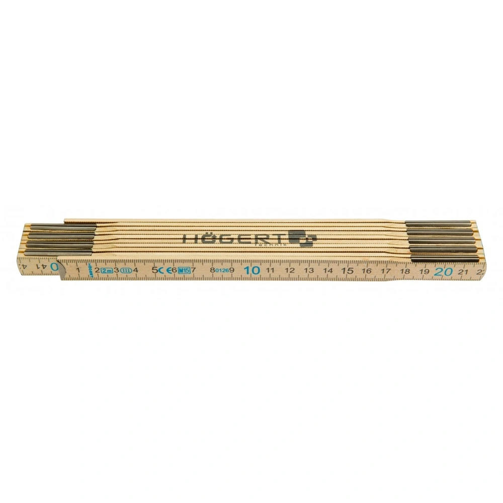 Mérővessző, fa, 2 m, HÖGERT HT4M262