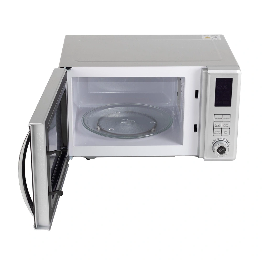 Mikrohullámú sütő grill funckióval 800W, 23 literes, gyerekzár, szürke, HOME HG MH 23 GR / RENDELÉSRE