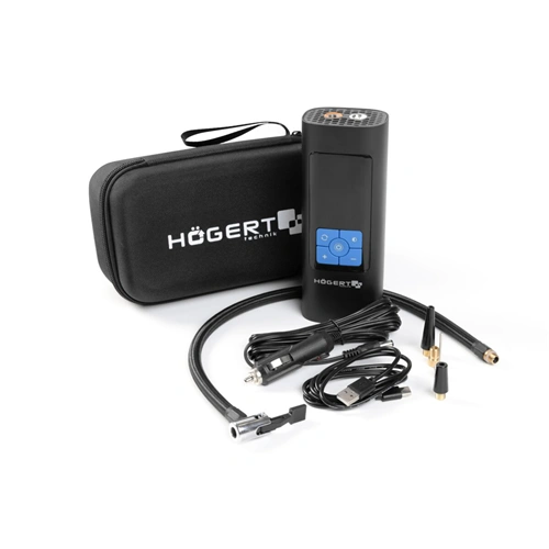 Mini kompresszor, Power bank és LED fény funckióval. 10 bar, 80w, 6000mAh, HT8G626