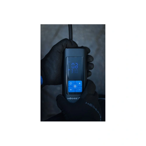 Mini kompresszor, Power bank és LED fény funckióval. 10 bar, 80w, 6000mAh, HT8G626