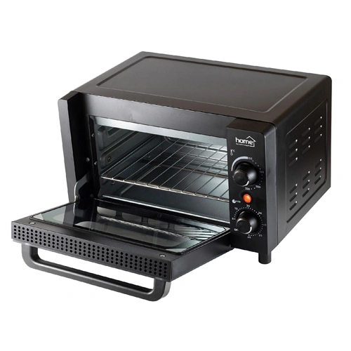Mini sütő, fekete, 9l, 1050W, max. 230 °C, dupla üvegezésű ajtó, HOME HG MS 10 / RENDELÉSRE