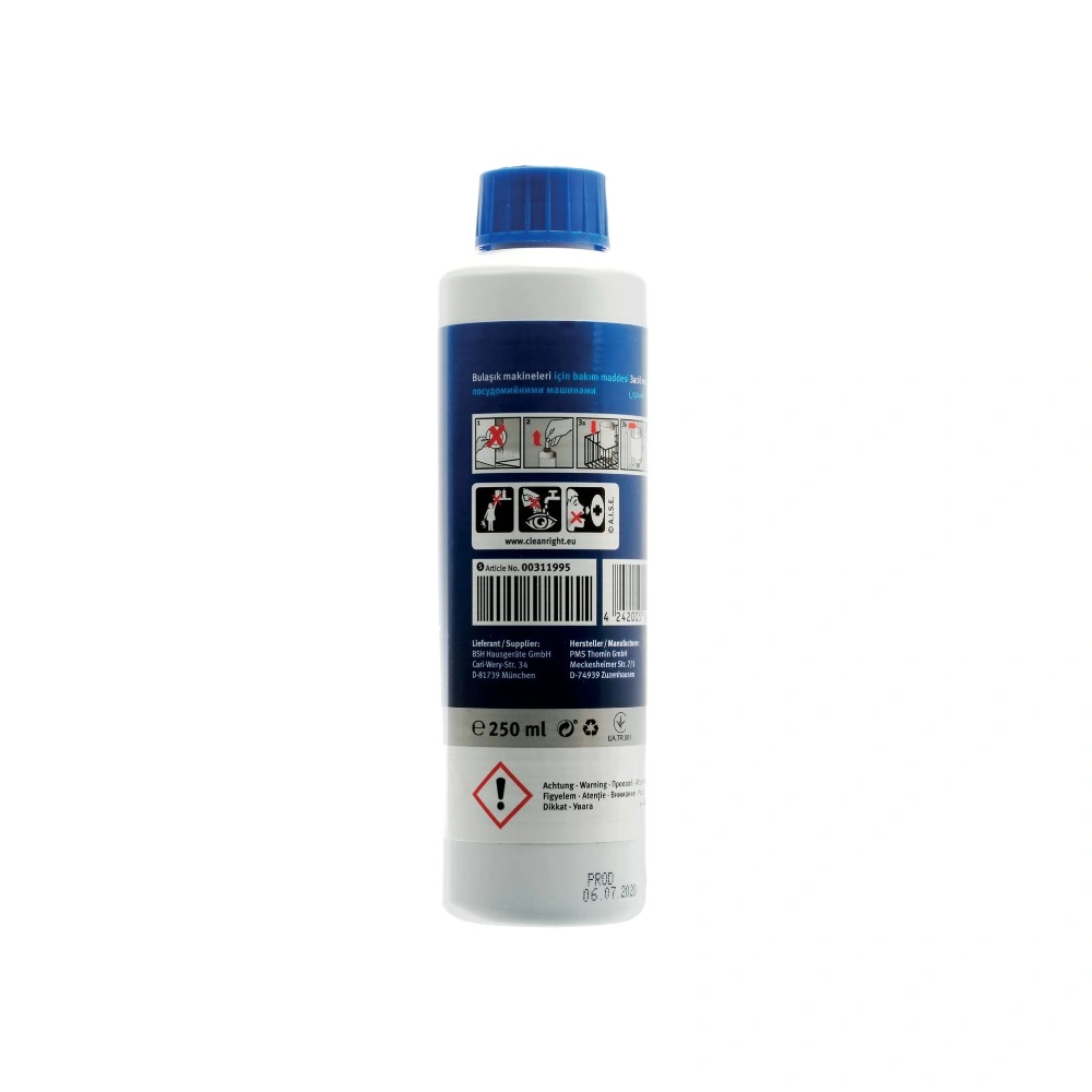 Mosogatógép tisztító 250ml (eredeti) BOSCH mosogatógép