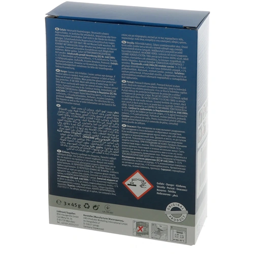 Mosogatógép tisztítópor 4x45g (eredeti) BOSCH mosogatógép