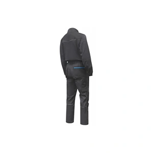 Munkavédelmi overáll, 3XL (58), sötétszürke, átmeneti, 6db zseb, állítható derék, HÖGERT HT5K820-3XL / RENDELÉSRE