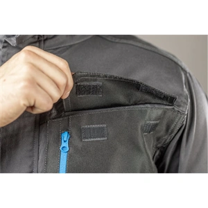 Munkavédelmi overáll, 3XL (58), sötétszürke, átmeneti, 6db zseb, állítható derék, HÖGERT HT5K820-3XL / RENDELÉSRE