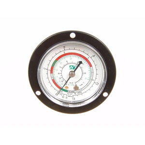 Nyomásmérő,nagynyomású (15kg/cm2, 1.5mPa hátsó csatlakozású) 1/4 coll SAE (R134a,R22) /RENDELÉSRE