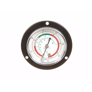 Nyomásmérő,nagynyomású (35kg/cm2, 3.5mPa hátsó csatlakozású) 1/4 coll SAE (R134a,R22) /RENDELÉSRE