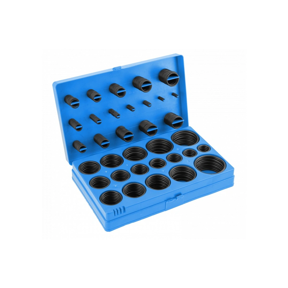 O-gumigyűrű készlet, 418 részes, fekete, 3-50 mm, hőálló, HÖGERT HT8G507