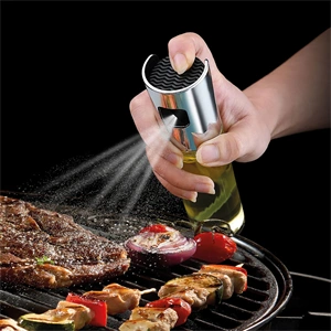 Olaj és ecet permetező spray, 100 ml, rozsdamentes acél