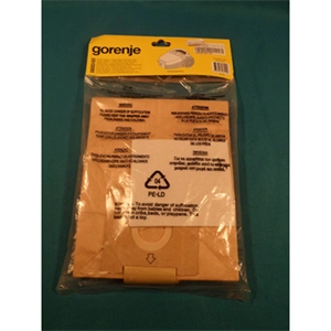 Porszívó papír porzsák 5db+filter  VCK 2202 RDC  GORENJE /RENDELÉSRE