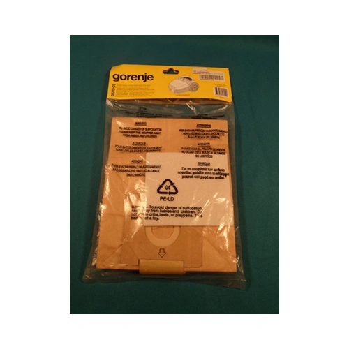 Porszívó papír porzsák 5db+filter  VCK 2202 RDC  GORENJE /RENDELÉSRE