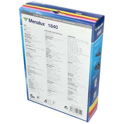 Porzsák, mikroszálas 5db+szűrő MENALUX 1840 T183 (univer.) PROGRESS,NILFISK,SAMSUNG,BOMANN,DAEWOO,LG,,KARCHER porszívó