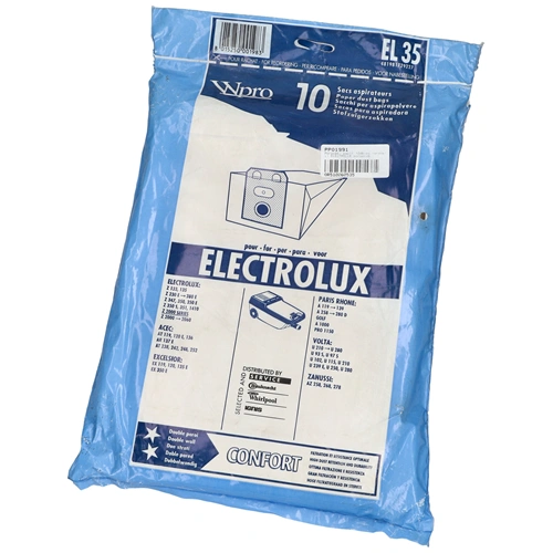 Porzsák, papír 10db-os (eredeti) ELECTROLUX porszívó