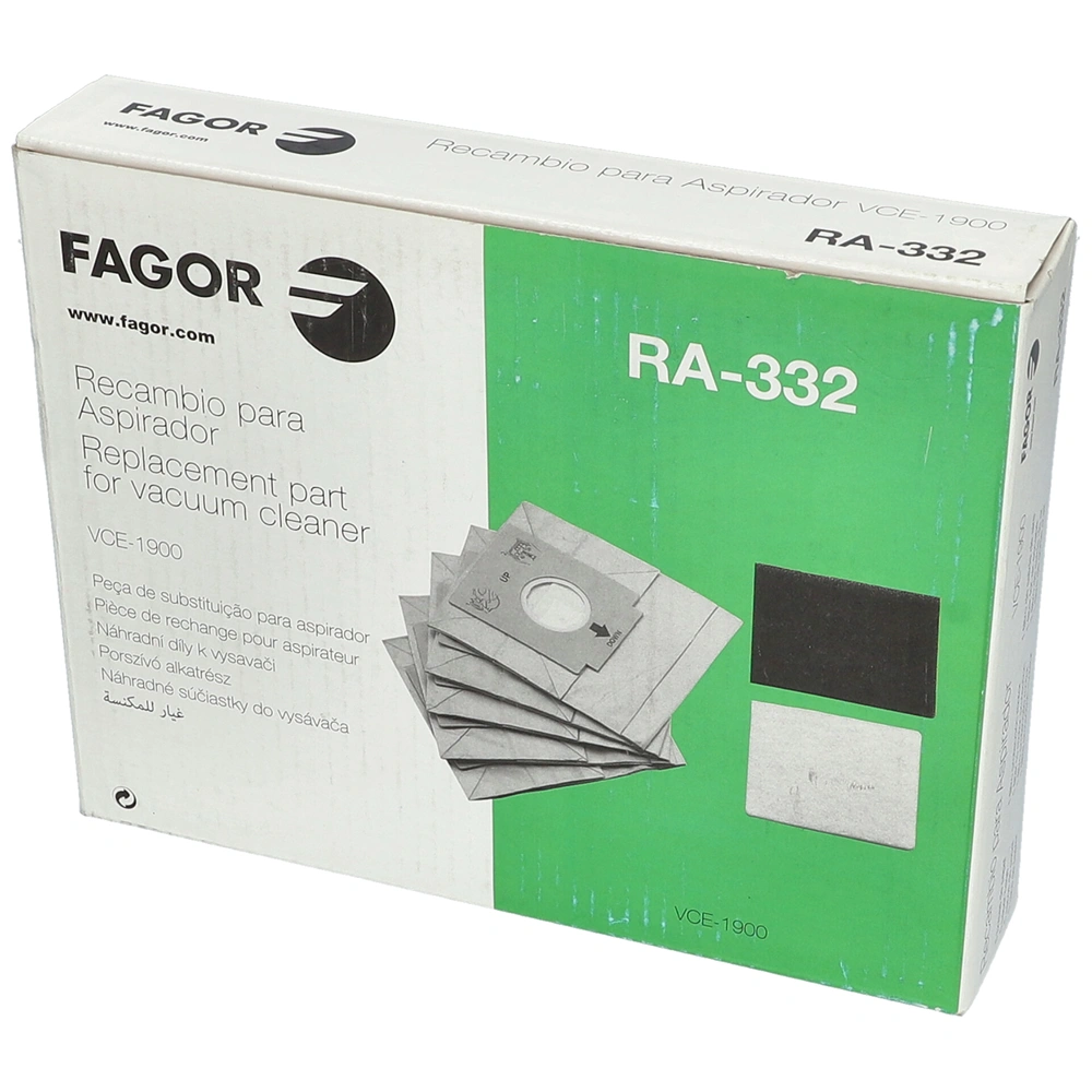 Porzsák, papír 5db-os (eredeti) FAGOR porszívó pl: VCE-1900 / RENDELÉSRE
