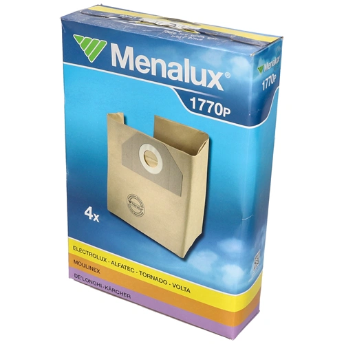 Porzsák, papír MENALUX 1770P /S32/ 4db-os (univerzális) ELECTROLUX/PROGRESS/MULTIVAC/TORNADO/MOULINEX/DELONGHI porszívó