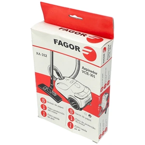 Porzsák, papír RA312 (eredeti) FAGOR porszívó pl: VCE-301 / RENDELÉSRE