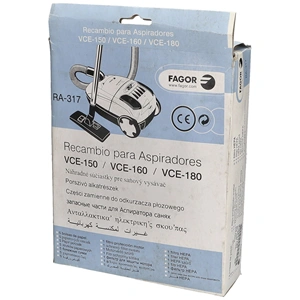 Porzsák (papír) (hepaszűrővel) RA-317, FAGOR porszívó / RENDELÉSRE