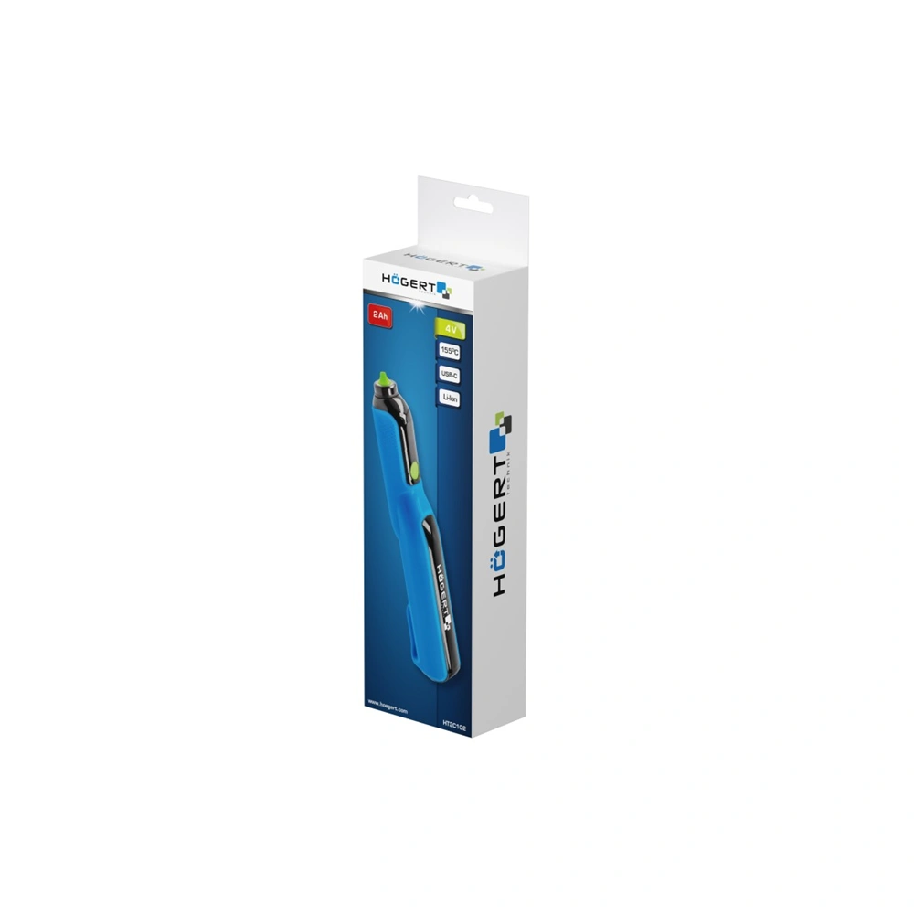 Ragasztópisztoly, akkumulátoros, 7mm, 4V, 2000 mAh, USB, HÖGERT HT2C102