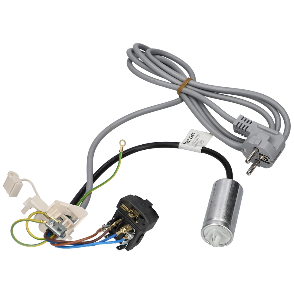 Relé+indító kondenzátor+hálózati vezeték (eredeti) BEKO hűtőgép / RENDELÉSRE