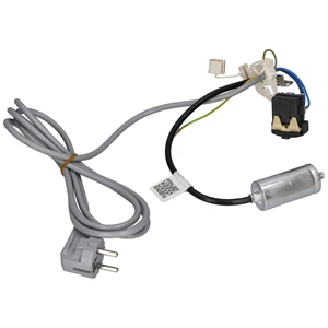 Relé+indító kondenzátor+hálózati vezeték (eredeti) BEKO hűtőgép / RENDELÉSRE