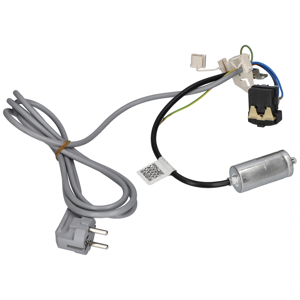 Relé+indító kondenzátor+hálózati vezeték (eredeti) BEKO hűtőgép / RENDELÉSRE