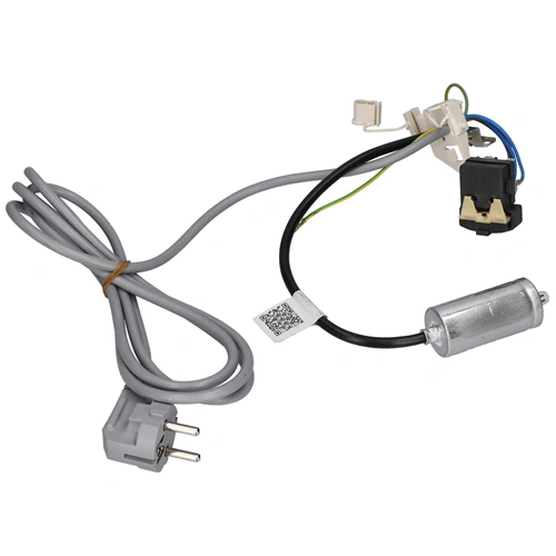 Relé+indító kondenzátor+hálózati vezeték (eredeti) BEKO hűtőgép / RENDELÉSRE