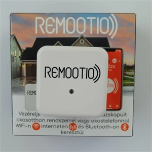 Remootio 2.0 Garázs- és kertkapunyitó készülék, WI-FI, BlueTooth és Internet, 20 kulcsos