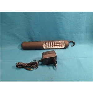 Stekklámpa akkumulátoros, gumis + 26 LED akasztófüllel P4501 /RENDELÉSRE