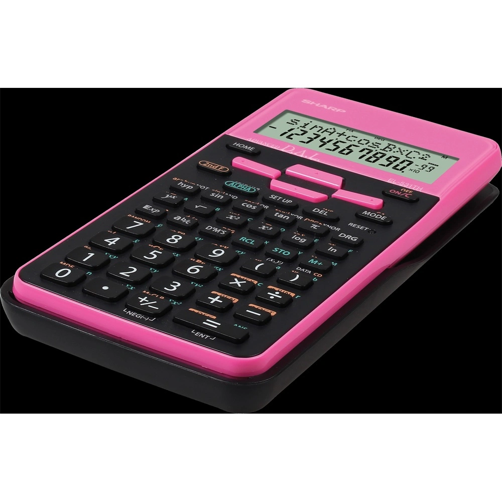 Számológép tudományos 272 funkciós 2 soros Sharp EL-531THB-PK rózsaszín