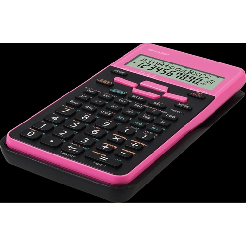Számológép tudományos 272 funkciós 2 soros Sharp EL-531THB-PK rózsaszín