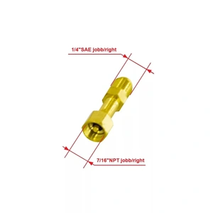 Szelep benyomó 1/4"SAE*7/16"NPT R600/R290 / RENDELÉSRE