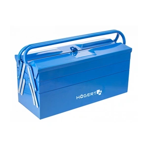 Szerszámosláda, fém 20", 5 rekszes, 550x205x295 mm, HÖGERT HT7G072